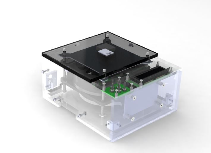 Rendering of Worldcare Technologies' HIV monitoring device.