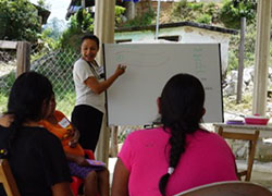 UCSF School of Nursing master's student Jenny Mendez Butler in Chiapas, Mexico