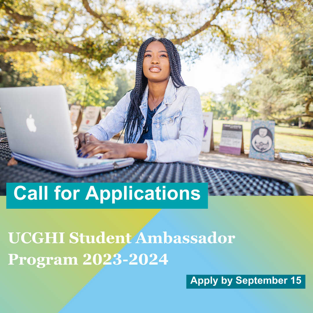 2023-2024 UCGHI Student Ambassador Application Graphic